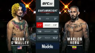 UFC Sean Omalley vs Chito Vera Full Fight  MMA Fighter [upl. by Aniram586]