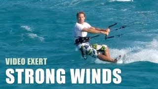 How To Kitesurf In Strong Winds  Kiteboarding Technique Tips [upl. by Pazit]