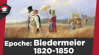 Biedermeier einfach erklärt  Literaturepoche 18201850  Weltbild Sprache Vertreter erklärt [upl. by Ancelin238]