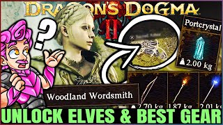 Dragons Dogma 2  Unlock Elf Village EARLY amp Get Best Weapons  Learn Elvish amp Sacred Arbor Guide [upl. by Enomal]