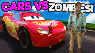 Mega pits with McQueen and Pixar Cars Vs Big amp Small Lightning McQueen BeamNG Drive Battle [upl. by Hortense]