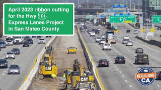 RebuildingCA US 101 Express Lanes Project in San Mateo County [upl. by Allveta]