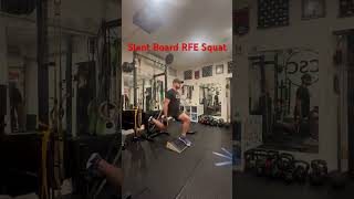 Slant Board RFE Squat squatexercise legsworkout legs [upl. by Bausch]