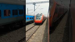 train nfr railway travel indianrailwayshighspeedtrain safforn Vande bharat [upl. by Airekal]