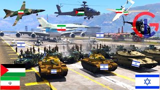 Irani Fighter Jets and War Drone Attack on Israeli Biggest Oil Tanker Convoy in Jerusalem  GTA 5 [upl. by Ennaxxor]