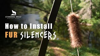 How To Install Beaver Fur Bow String Silencers [upl. by Swords]