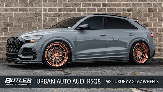 Urban Automotive Audi RSQ8  AG Luxury AGL67 Wheels  Butler Tire [upl. by Anirtal]