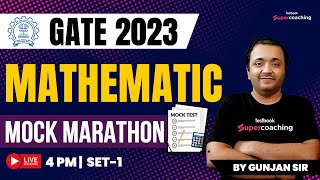 GATE Mock Test 2023  GATE Mathematics Mock Test 2023  GATE Mathematics 2023  By Gunjan Sir [upl. by Valentino]