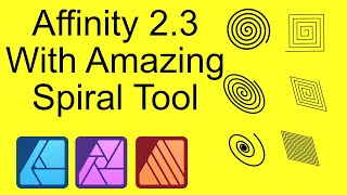 Affinity 23 Spiral Tool  Affinity Photo  Affinity Designer  Affinity Publisher [upl. by Peednama]