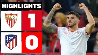 SEVILLA FC 1  0 ATLÉTICO DE MADRID  RESUMEN LALIGA EA SPORTS [upl. by Redlac]