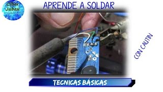 Aprende a soldar con cautin tecnicas basicas [upl. by Elaina]