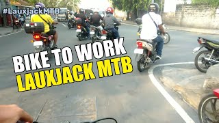 Lauxjack MTB Bike to Work with Chest Mount Phone Holder [upl. by Jay667]