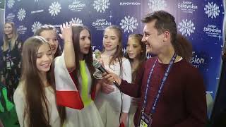 Eurowizja Junior 2018 Roksana Węgiel w pierwszym wywiadzie po wygranej [upl. by Harbed194]