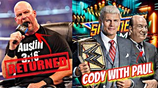 Finally Steve Austin Return To WWE Cody Rhodes With Manager Smackdown Vs Raw 2k24 Wrestling Rise [upl. by Novahs]