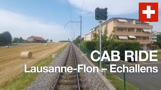 VOYAGE EN CABINE LausanneFlon – Echallens Suisse juillet 2019 [upl. by Heffron973]