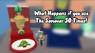 What happens if you use Dapper Bears Samovar 50 times  Roblox  Bee Swarm Simulator [upl. by Itsud687]