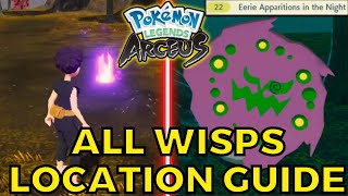 All Wisps Locations to Catch Spiritomb Guide in Pokemon Legends Arceus [upl. by Gimpel890]