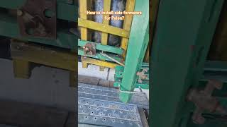 How to install side formwork for pylon moktv constructionsite site pylon how howto myanmar [upl. by Yvor]