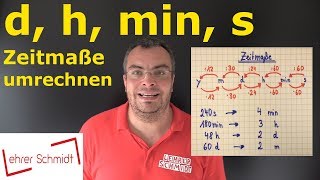 Maßeinheiten umrechnen  Zeitmaße y m d h min s  Lehrerschmidt [upl. by Kirby860]