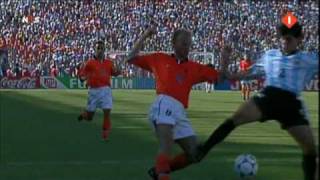 Dennis Bergkamp 1998 WC Crazy Commentator [upl. by Malan]