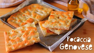 FOCACCIA GENOVESE  Croccante Fuori Morbida Dentro Ricetta di Lorenzo in cucina [upl. by Otiv945]