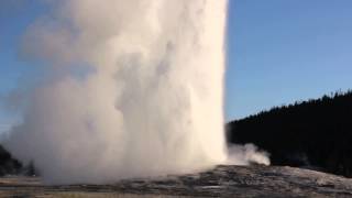 Old Faithful Geyser eruption Yellowstone NP [upl. by Dannye]