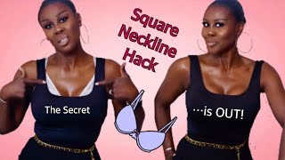 👙👀BRA HACK 13 FOR BIGGER BUST HIDE YOUR BRA FROM YOUR SQUARE NECKLINE amp STILL HAVE SUPPORT💥🏆 [upl. by Adnilasor54]