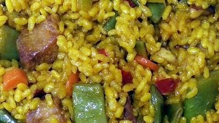 Arroz con secreto ibérico y verduras en olla exprés al estilo de Mariaje [upl. by Monteria865]