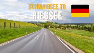 Driving in Southern Germany 🇩🇪 from Schwaigsee to Riegsee in May 2023 [upl. by Rumery890]