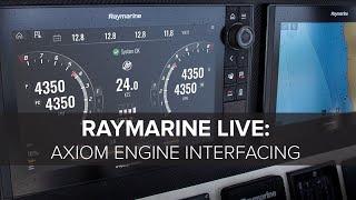 Raymarine Live Engine Data Integration with Axiom [upl. by Aeneg]