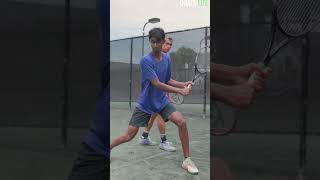 Coaching a Balanced OpenStance TwoHanded Backhand [upl. by Atinas265]