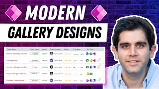 Power Apps MODERN Gallery Design  StepbyStep Tutorial [upl. by Hardej2]