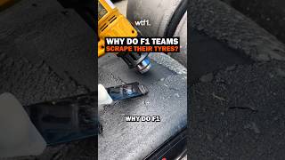 Why do F1 teams scrape their tyres🤔 [upl. by Otsirc93]