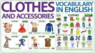 Clothes in English  Learn English Clothes Vocabulary  Names of clothes in English [upl. by Gariepy]