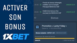 Comment échanger son bonus 1xbet vendredi quotLucky fridayquotquot étapes par étapes [upl. by Llenor378]