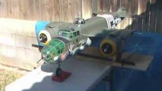 Top Flite B25 Saito FA90TS Engine Test [upl. by Urana402]