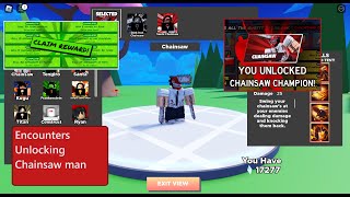 Roblox Encounters Unlocking Chainsaw Man [upl. by Kjersti]