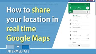 Google Maps Share your real time location with other by Chris Menard [upl. by Marciano528]