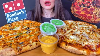 ASMR DOMINO’S CHEESE BURST  CHICKEN PIZZA MUKBANG No Talking EATING SOUNDS [upl. by Eoz427]