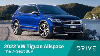 2022 VW Tiguan Allspace Launch  The 7Seat SUV  Drivecomau [upl. by Lydell]