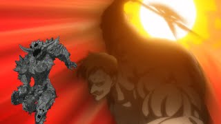 Escanor vs Galand Full Fight  Galand Destroyed in Seconds  Seven Deadly Sins animeinsider [upl. by Davon]