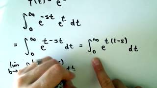 Calculating a Laplace Transform [upl. by Arabella]