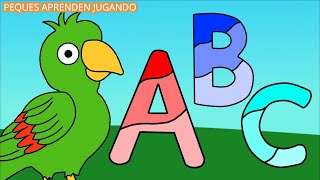 Canción del abecedario en español España Video del abecedario en español de Peques Aprenden Jugando [upl. by Annadal]