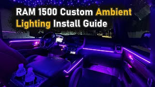 RAM CUSTOM INTERIOR LIGHTING INSTALL GUIDE STEP BY STEP [upl. by Atla559]