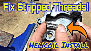 How to Repair DAMAGED Threads Using Helicoils [upl. by Duleba]