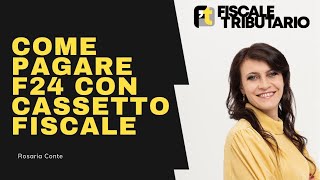 Come pagare un f24 online tramite il cassetto fiscale dellagenzia delle entrate [upl. by Acile]