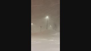 Blizzard Conditions In Fairbanks Alaska [upl. by Eimmis]