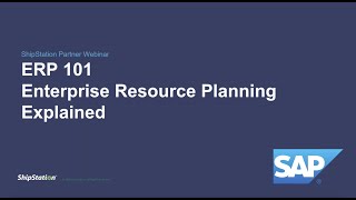 ERP 101 Enterprise Resource Planning Explained Webinar [upl. by Tonie]