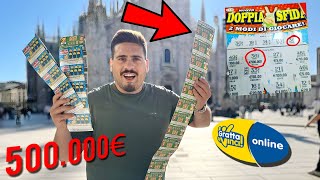 SBANCO con 50 GRATTA E VINCI al DUOMO di MILANO 😱 [upl. by Nirrek261]