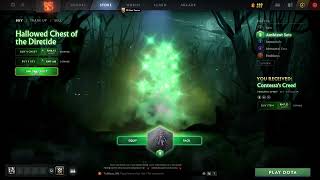 opening x10 hallowed chest of dire tide Avowance of the Veiled Ones phantom assassin dota 2 immortal [upl. by Niawtna506]